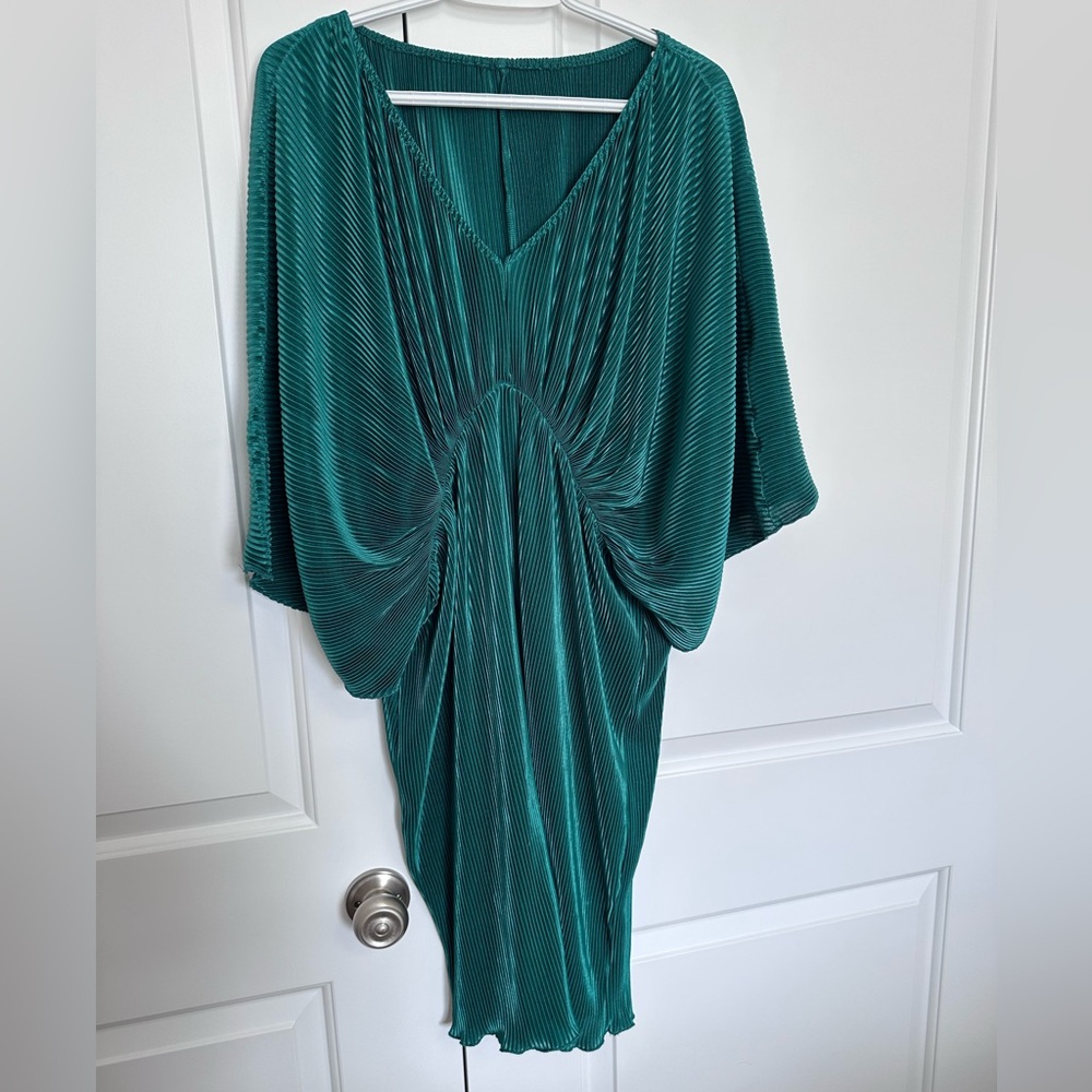 Emerald green dress